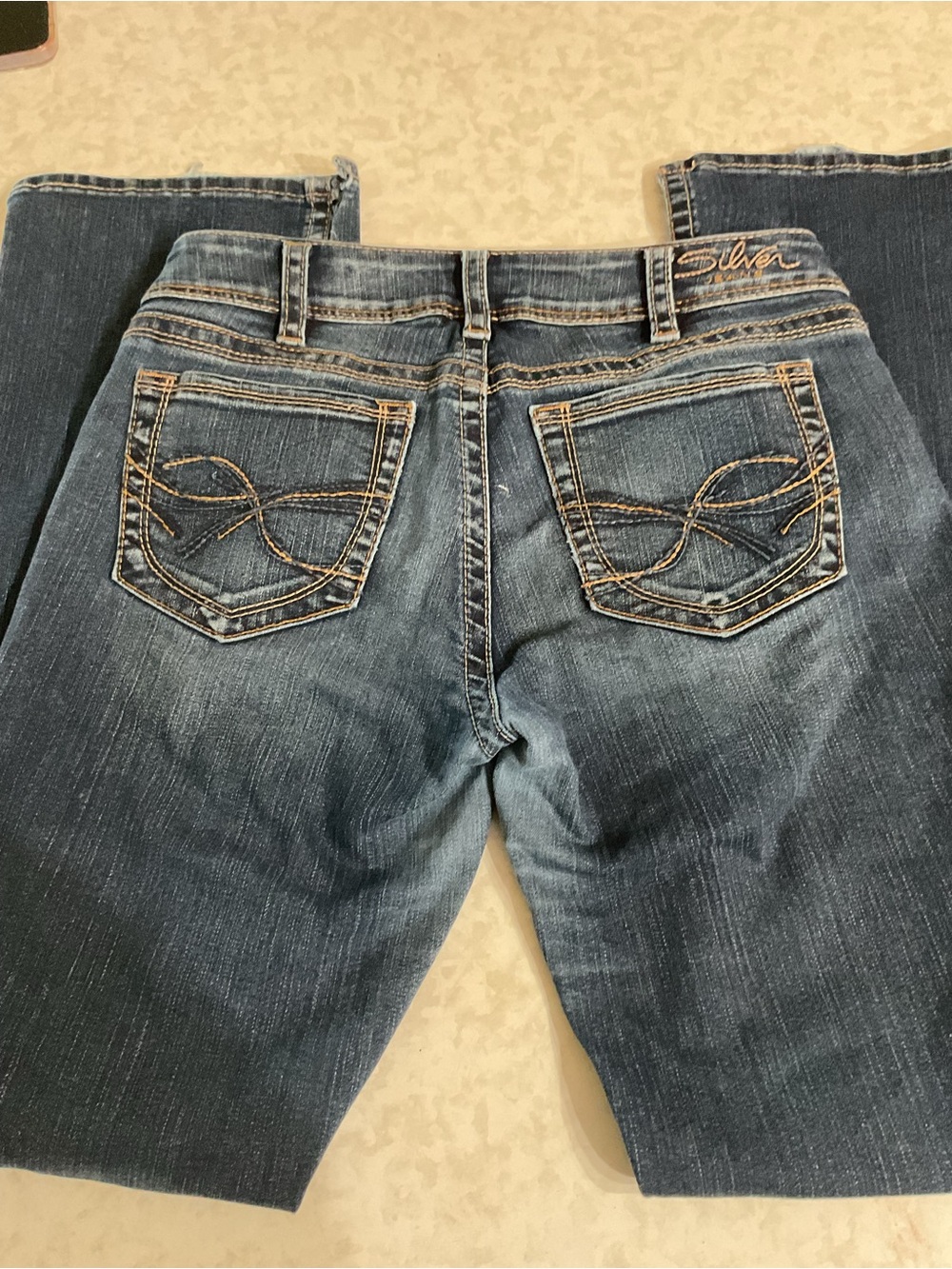 Silver Jeans Straight Leg Women's bootcut Jeans in Dark Blue Wash size 29 waist - Picture 5 of 6